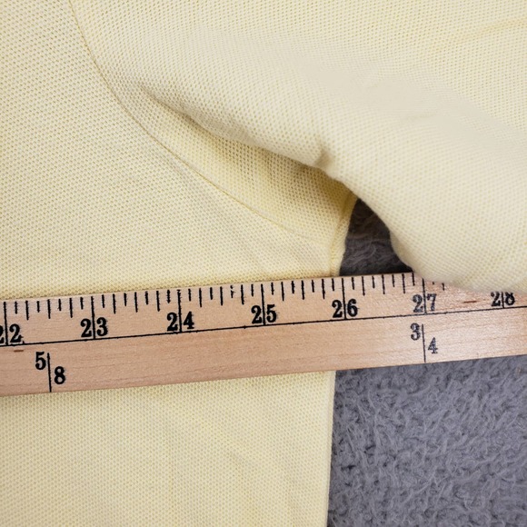 Chaps Shirt Mens 2XLT Tall Yellow Polo‎ Golf Logo Classiccore Outdoors Casual - Picture 12 of 12